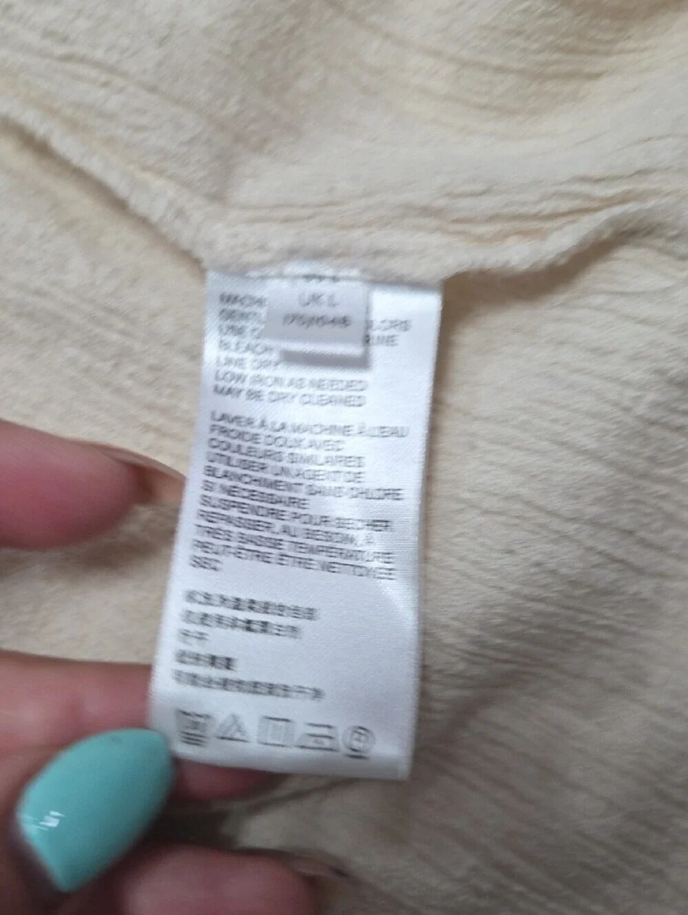 Free People cream textured